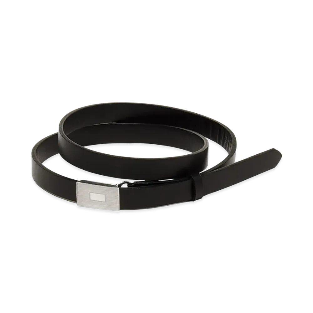 AURALEE Slide Buckle Belt "Black"
