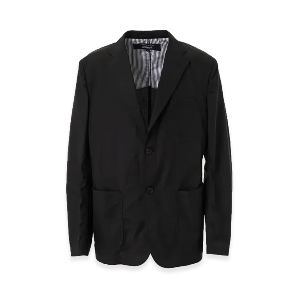 COMME des GARCONS HOMME Cotton Seam-Puckered Jacket "Black"