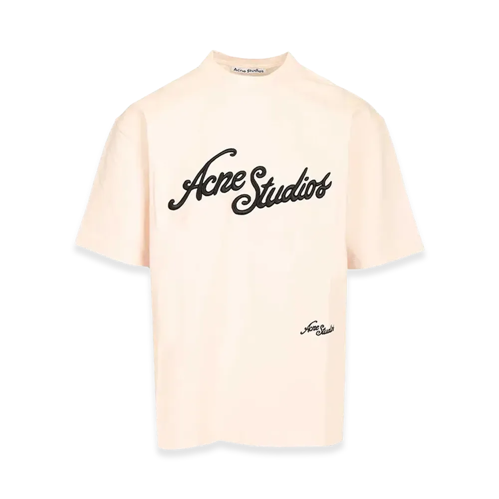 Acne Studios T-Shirt With Embroidered Logo "Rose"