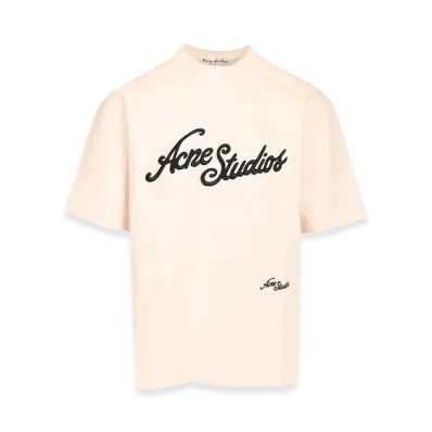 Acne Studios T-Shirt With Embroidered Logo "Rose"