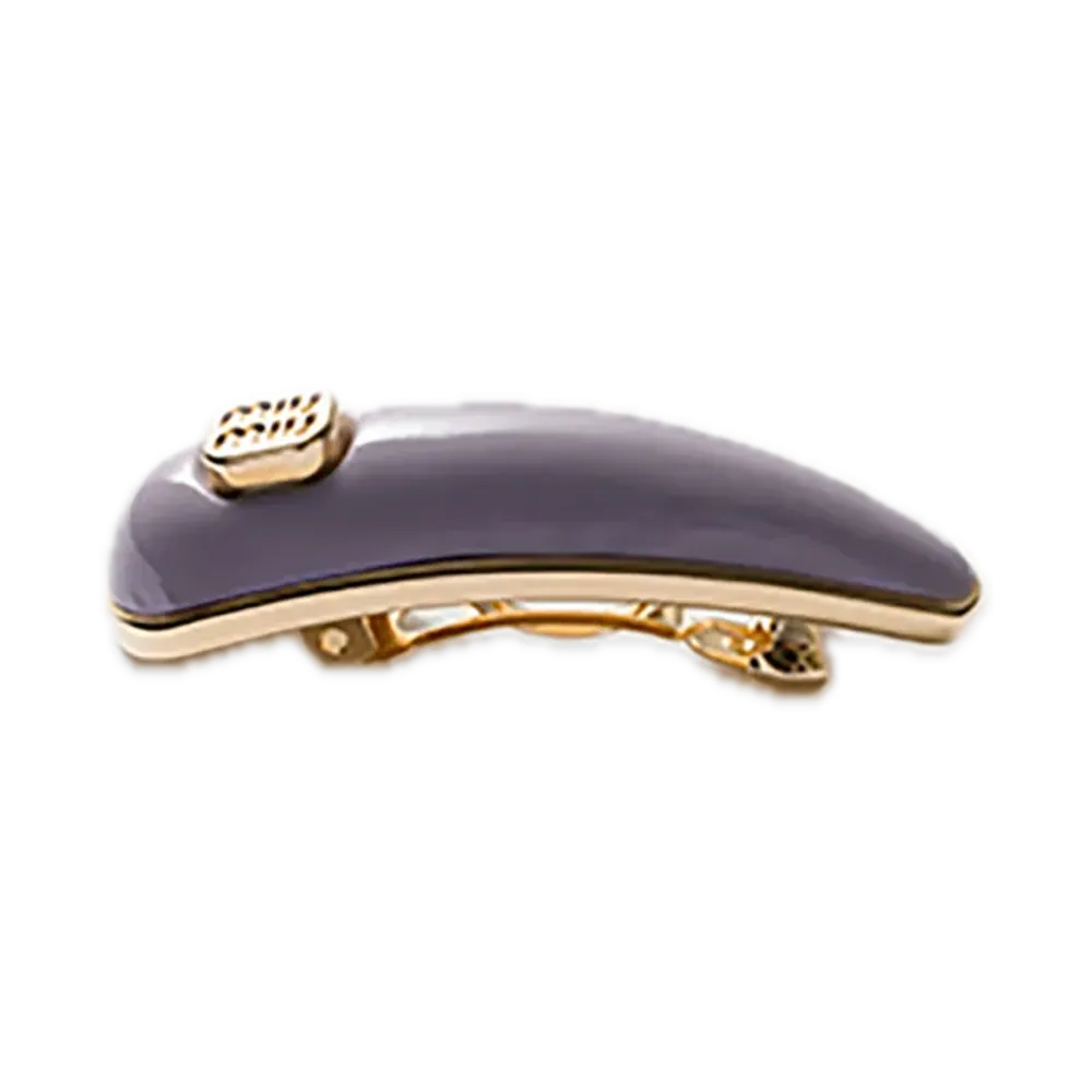 MIU MIU Patent Leather Hair Clip "Pastel Purple"