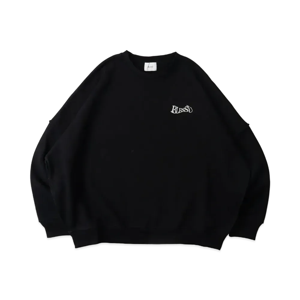 BLESS U Wave Logo Sweat "Black"