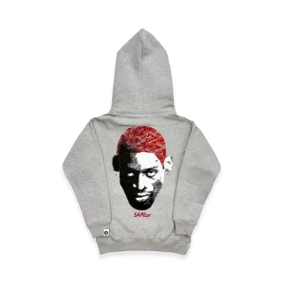 SAPEur Kid's Chess Head-Year Of The Horse- Hoodie "Gray"
