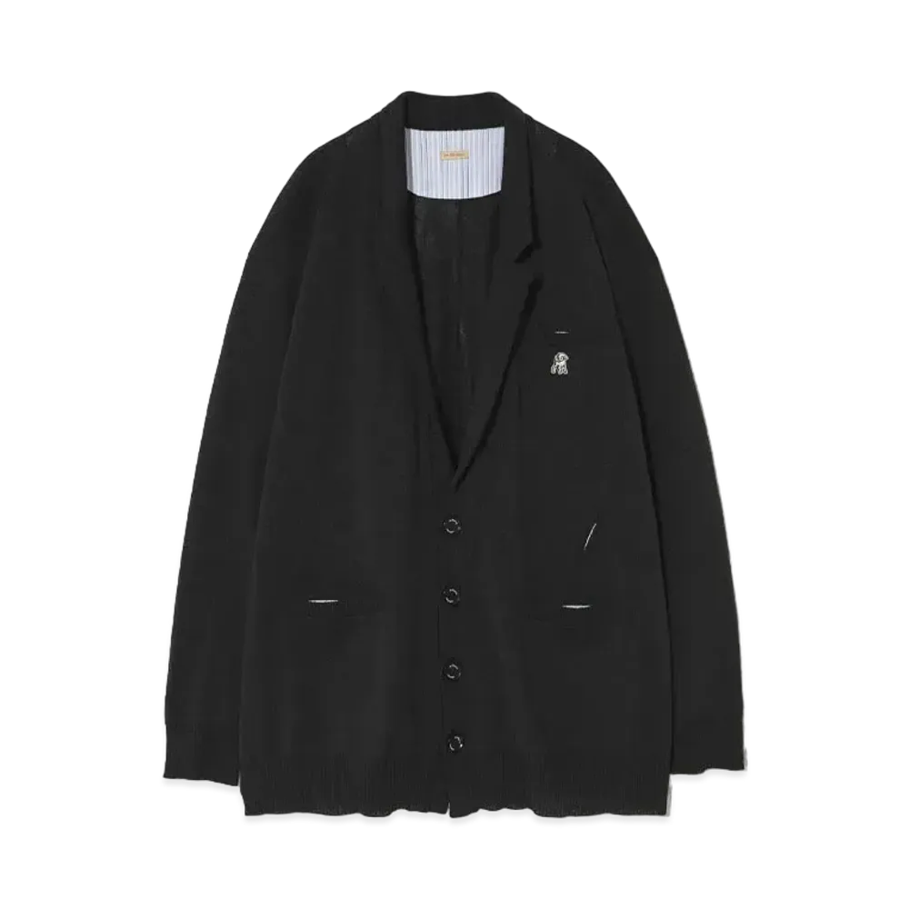 UNDERCOVER The Shepherd Japanese Paper Blend Polyester Knit Jacket "Black"