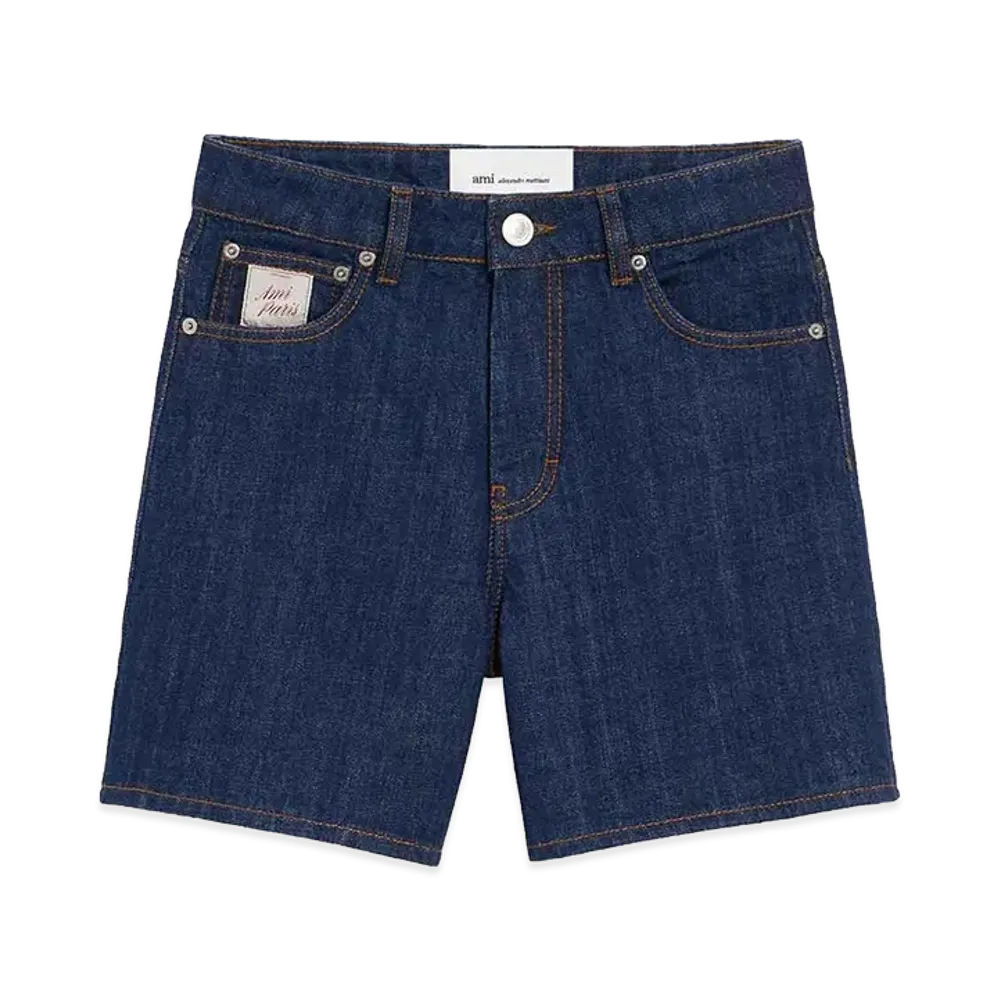 AMI PARIS Women's Denim Shorts "Blue"