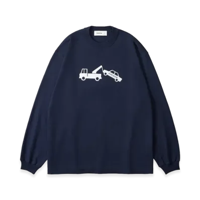 everyone Wrecker Long Sleeve Tee Shirt "Navy"