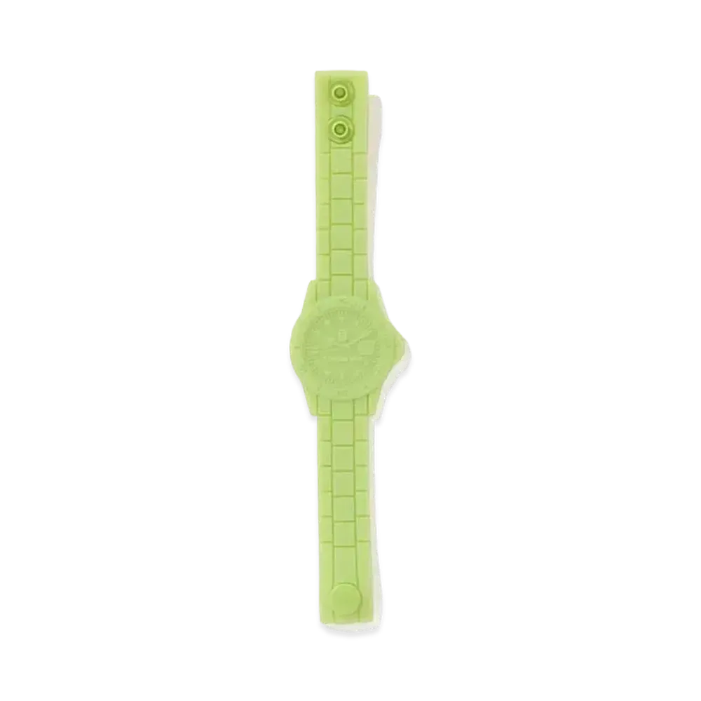 A BATHING APE Bapex Silicon Bracelet "Green"