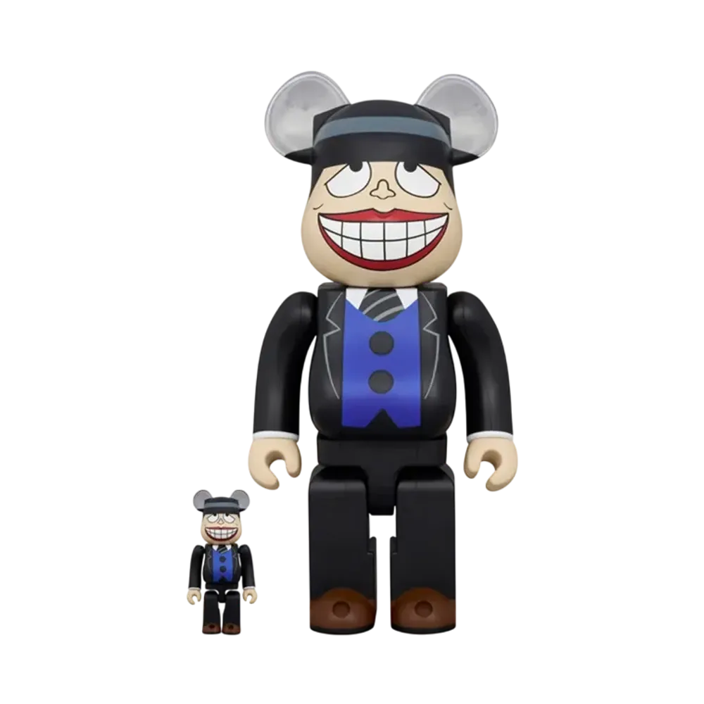 MEDICOM TOY "BEARBRICK" -The Laughing Salesman- Moguro Fukuzo 100% & 400%