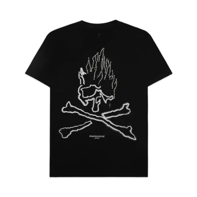Travis Scott Cactus Jack For Mastermind Skull Tee "Black"