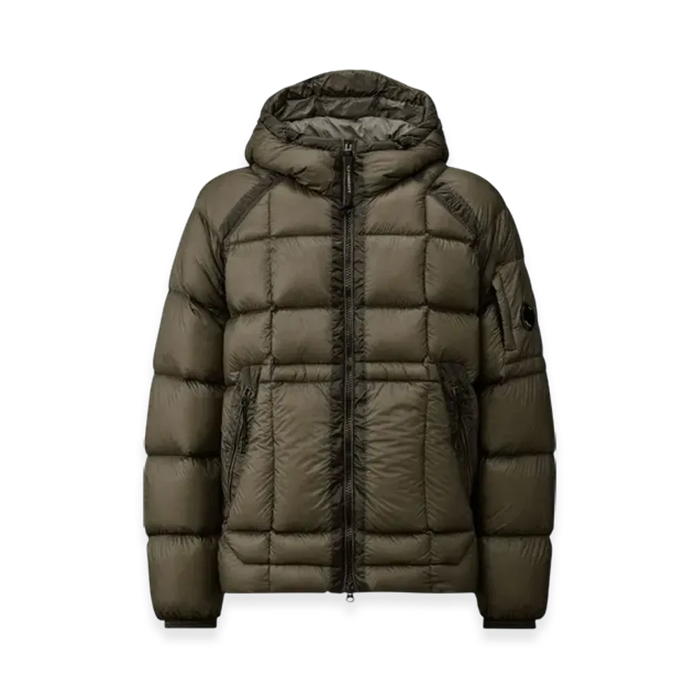C.P. Company D.D. Shell Hooded Down Jacket "Gunmetal"