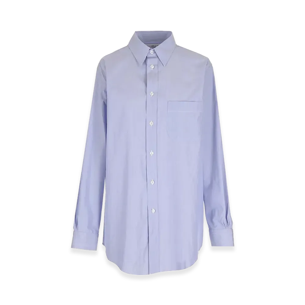 Maison Margiela Women's Over Size Shirt "Light Blue"