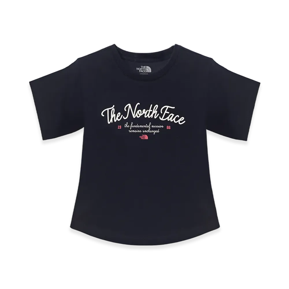 The North Face Lettering S/S Round T-Shirt (W) - 25SS "Dark Navy"