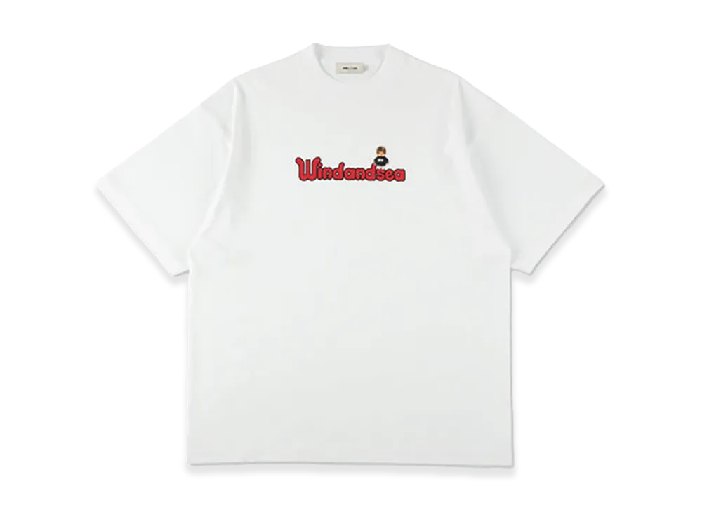 WIND AND SEA x Monchhichi Icon Logo Tee "White"