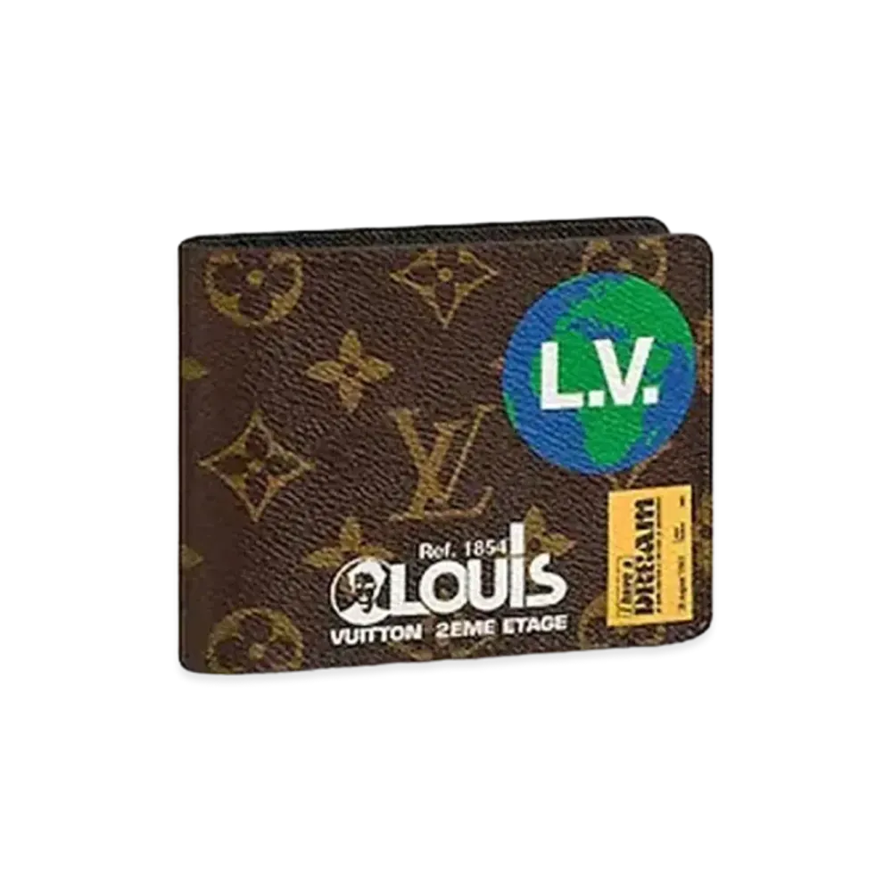 Louis Vuitton Multiple Wallet Logo Story Monogram