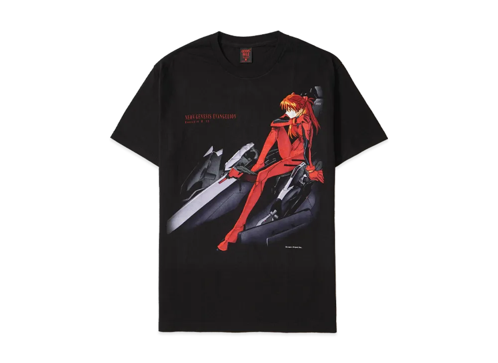 Geeks Rule x Neon Genesis Evangelion Silkscreen Printing T Shirt Asuka "Black"