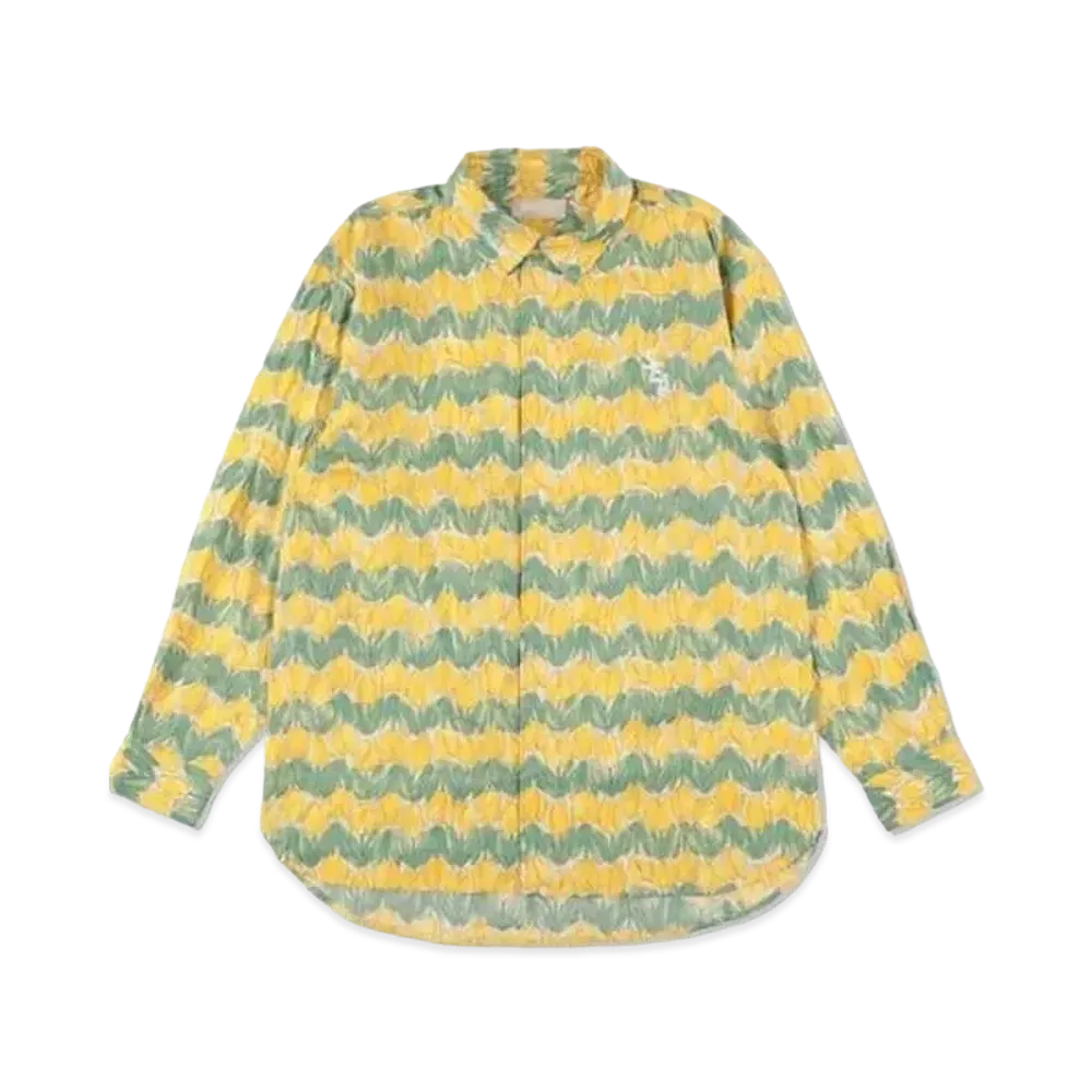 WIND AND SEA SEA (Tulipes-pattern) Shirt "Yellow"