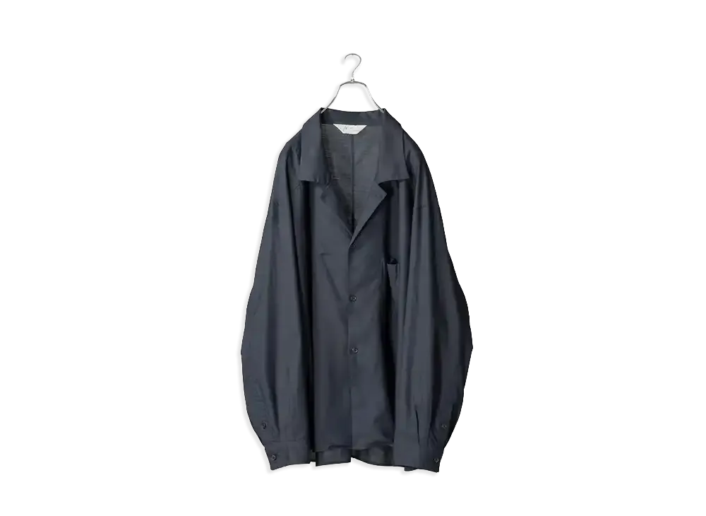 ANCELLM C/S Tailored Shirt "Navy"
