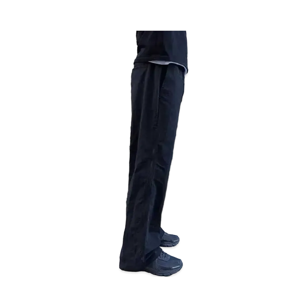 Student Apathy Nylon side zip pants "BLACK"