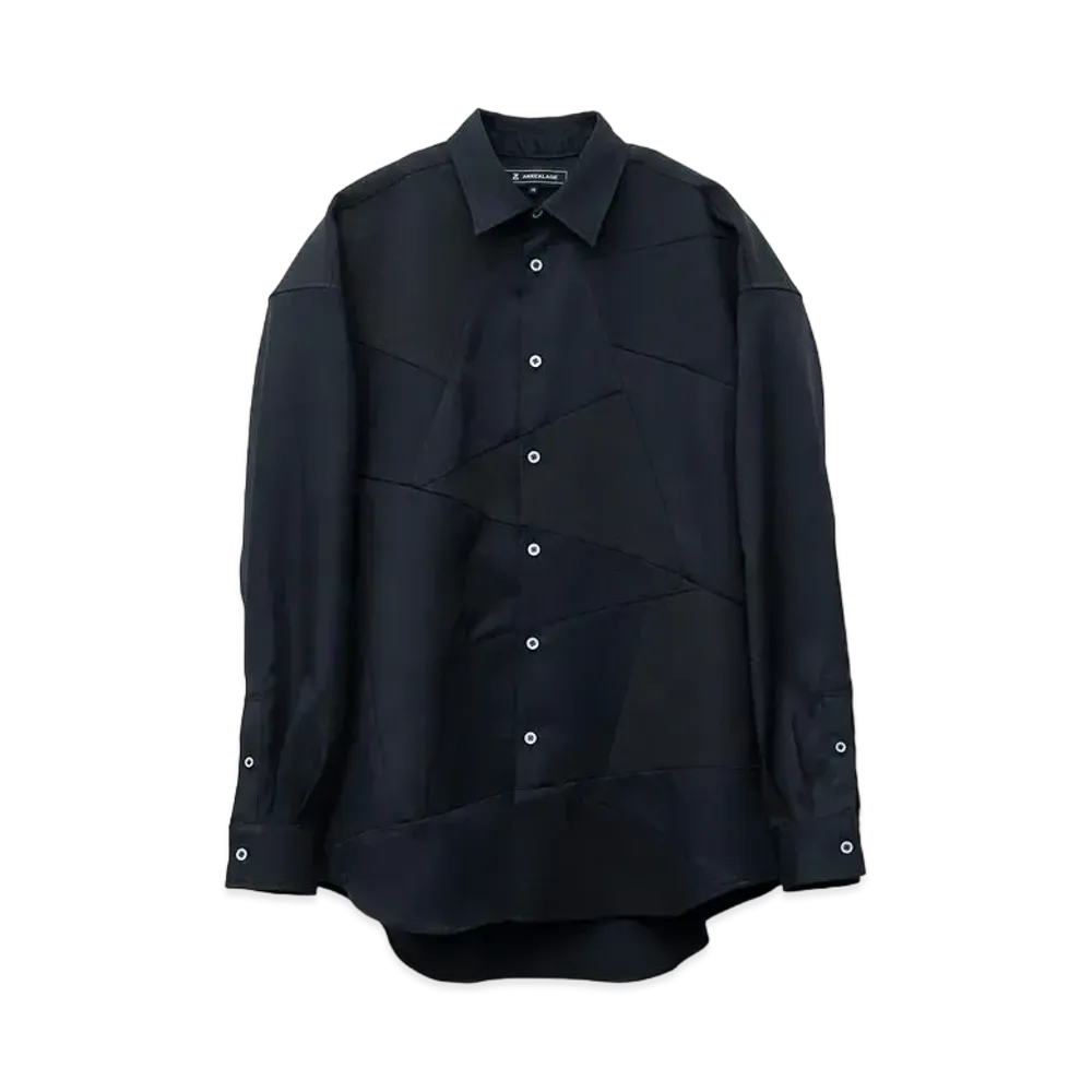 ANREALAGE Panel Patchwork Shirt "Black"