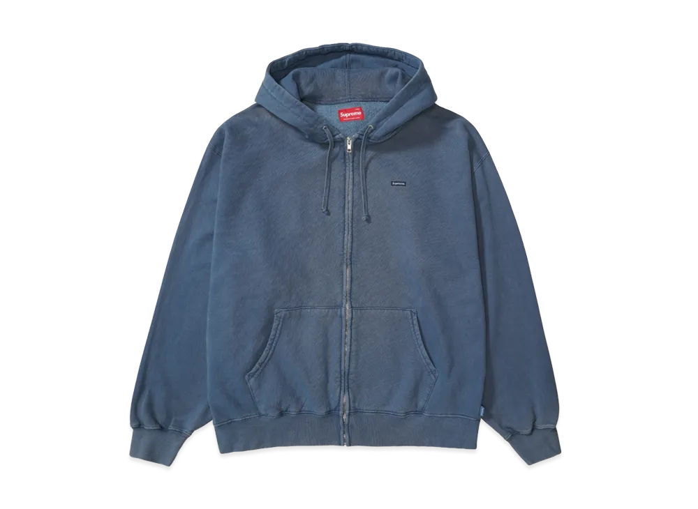 Supreme Overdyed Small Box Zip Up Hooded Sweatshirt "Dark Slate"