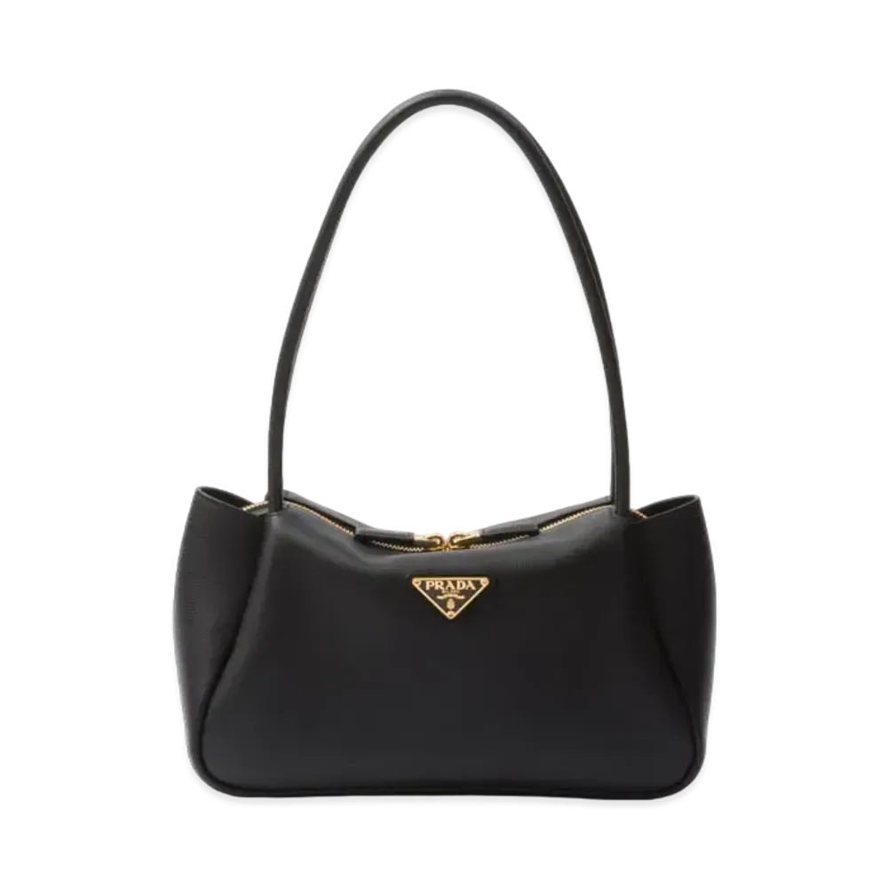 PRADA Medium Leather Handbag "Black"