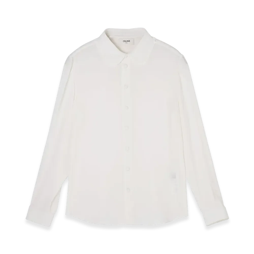 CELINE Chemise Mia Col Mini Frill "Ivory"