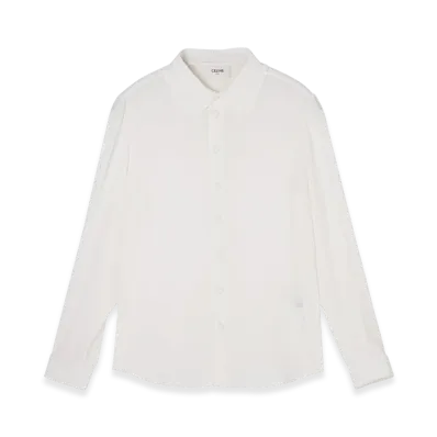 CELINE Chemise Mia Col Mini Frill "Ivory"