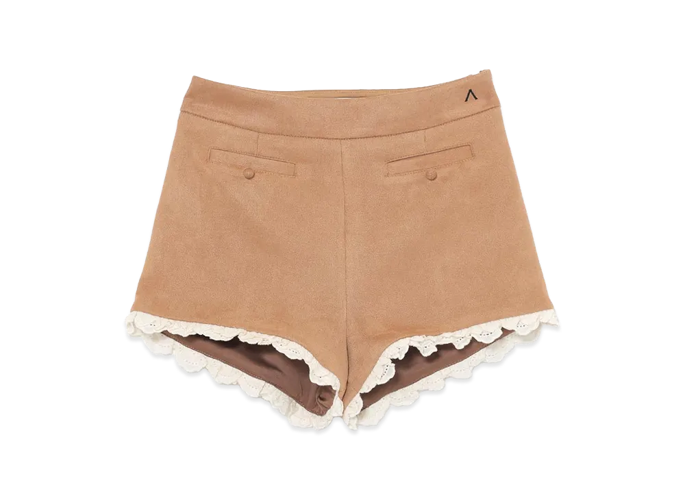 ANDMARY Women's Suede Mini Pants "Camel"