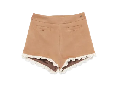 ANDMARY Women's Suede Mini Pants "Camel"