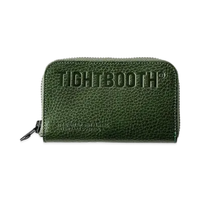 TIGHTBOOTH Leather Zip Wallet "Deep Green"