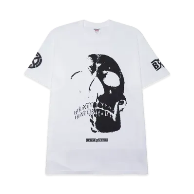 Supreme x BOUNTY HUNTER Skulls Tee "White"