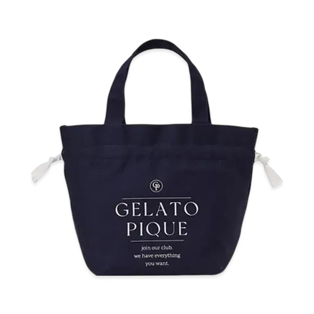 GELATO PIQUE 3 Pattern Lunch Tote "Navy"