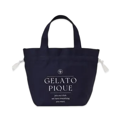 GELATO PIQUE 3 Pattern Lunch Tote "Navy"