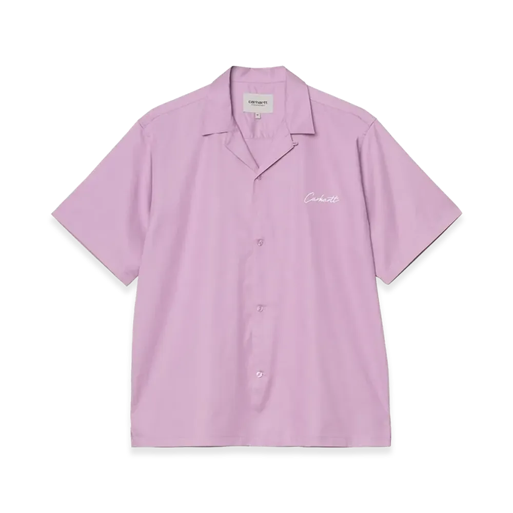 Carhartt WIP S/S Delray Shirt "Gentle Purple/White"
