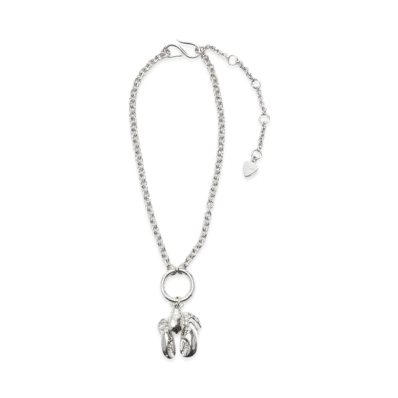 Acne Studios Lobster Necklace "Silver"