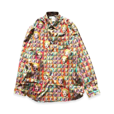COMME des GARCONS SHIRT x Andy Warhol Over Print Shirt Marilyn Monroe "Print"
