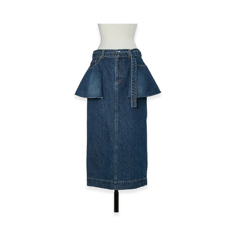 sacai Women's Denim Skirt "Blue"