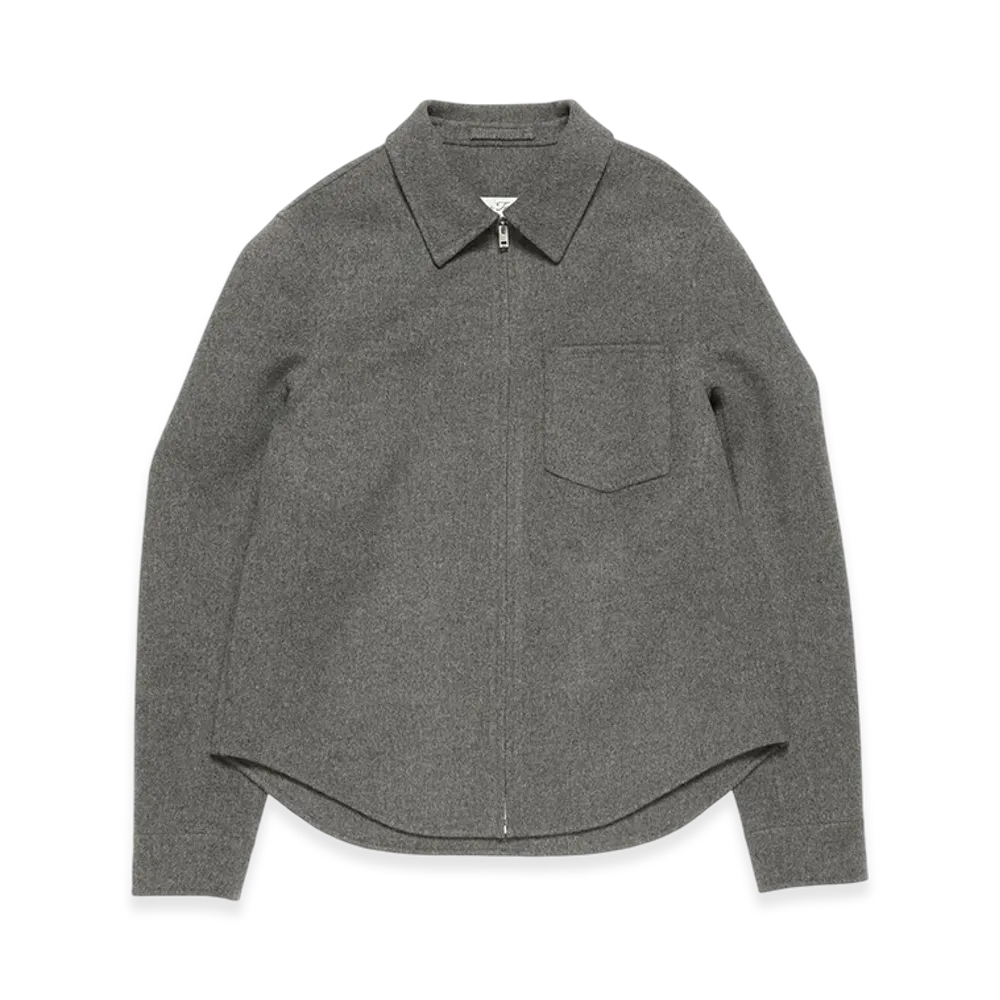 Acne Studios Cashmere Zip Jacket "Vintage Grey Melange"