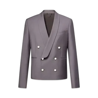 Louis Vuitton Double Breasted Wool Evening Jacket "Eiffel Tower"