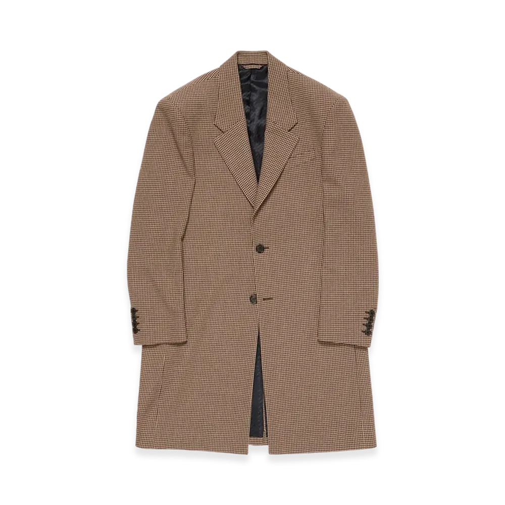 Acne Studios Single-Breasted Wool Coat "Multi Brown"