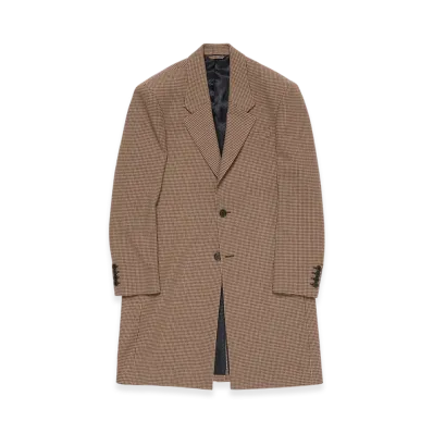 Acne Studios Single-Breasted Wool Coat "Multi Brown"