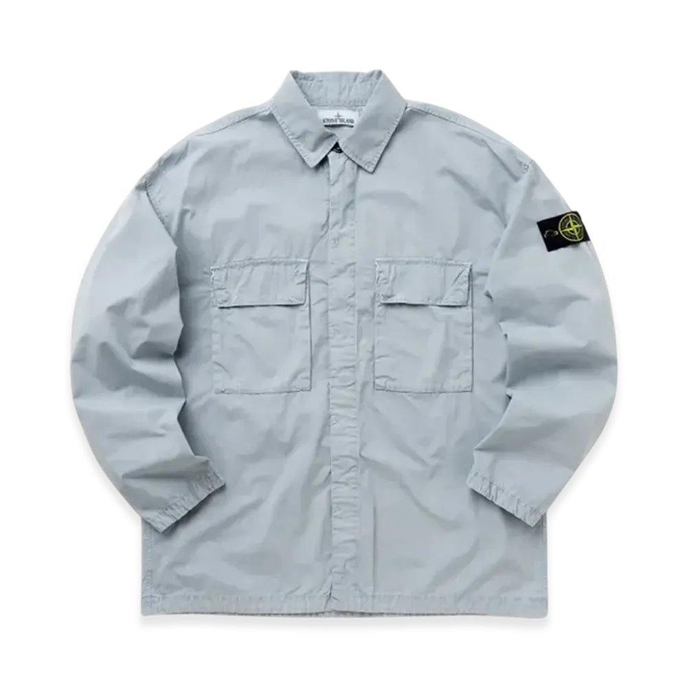 Stone Island 115WN Old Treatment Overshirt - 23SS "Sky Blue"