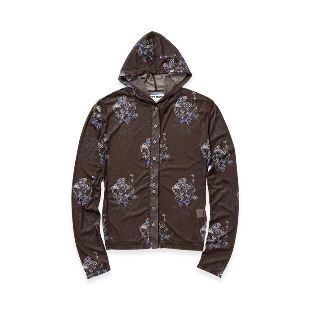 TTTMSW See-Through Hooded Cut and Sew "Brown"