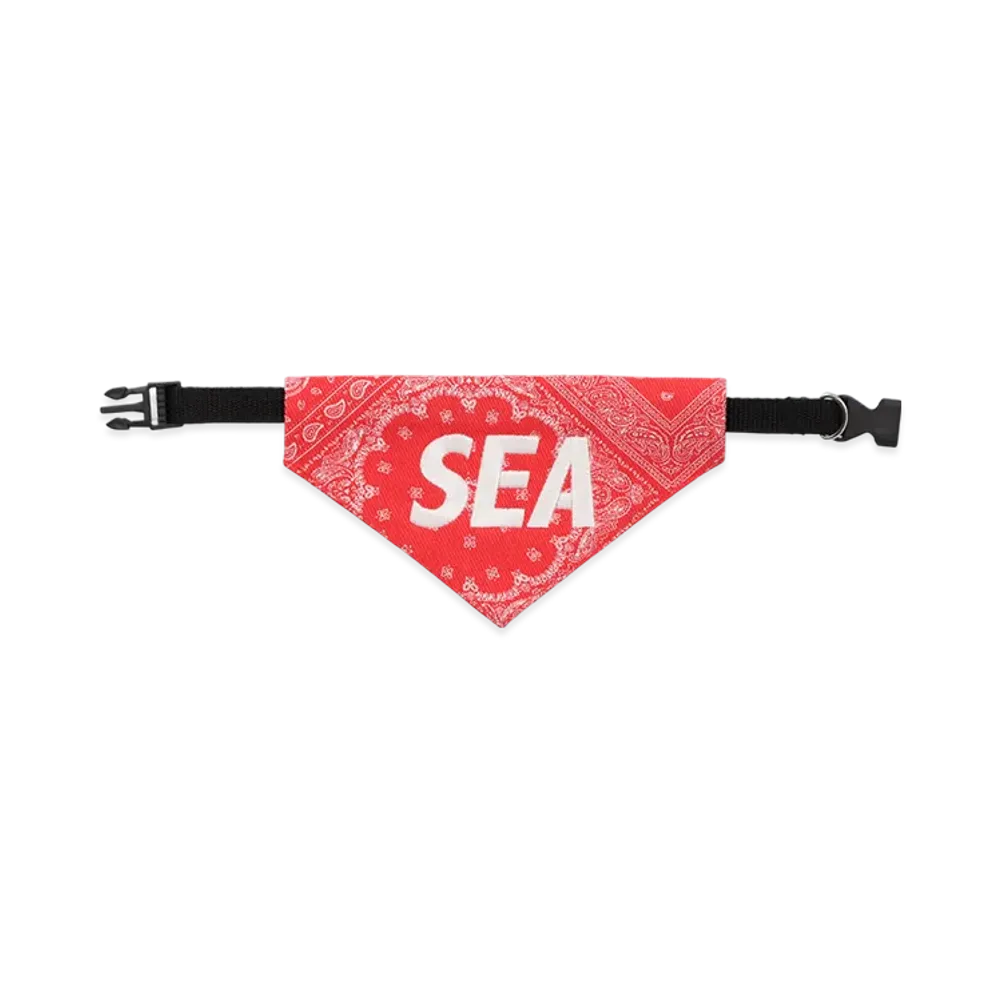 WIND AND SEA DOG BANDANA "Red"