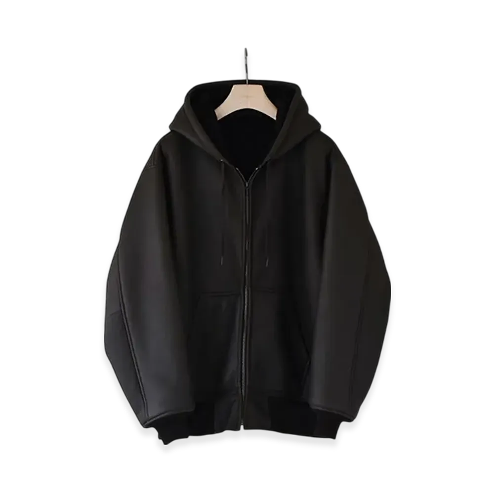 COMOLI Sheepskin Zip Parka "Brown"