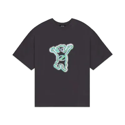 WE11DONE Colorful Teddy Print T-shirt "Charcoal"