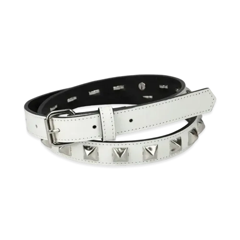 PHINGERIN Half Studs Belt "White"