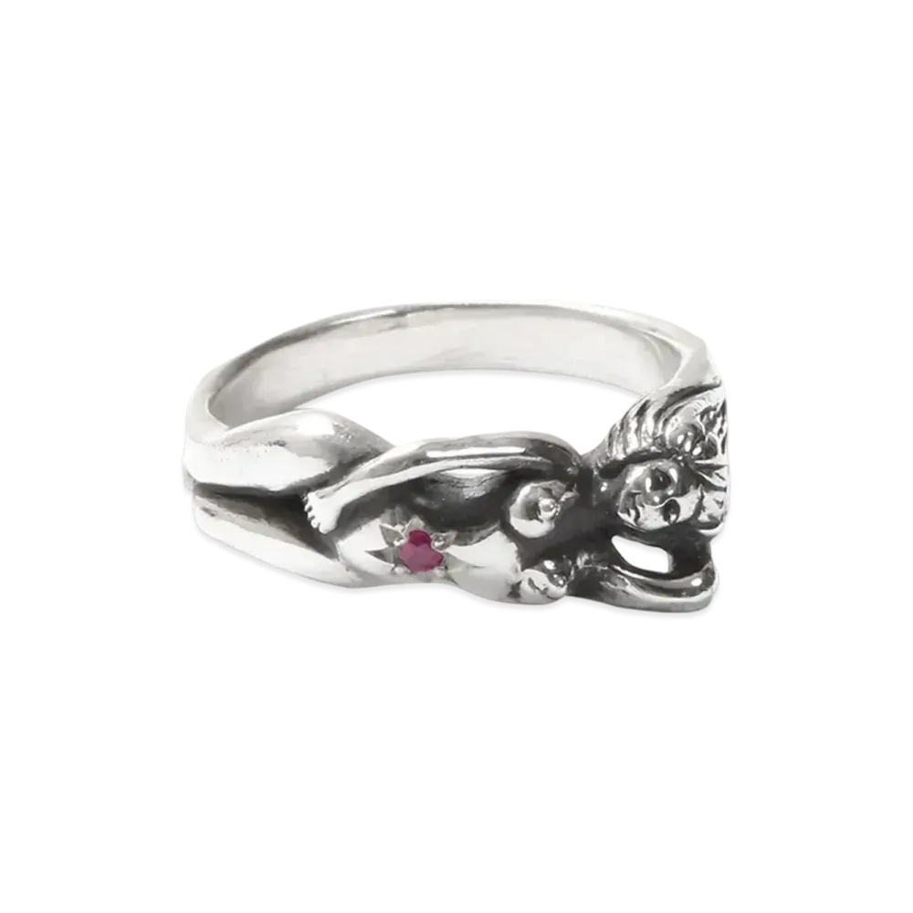 WACKO MARIA Nude Ring "Ruby"