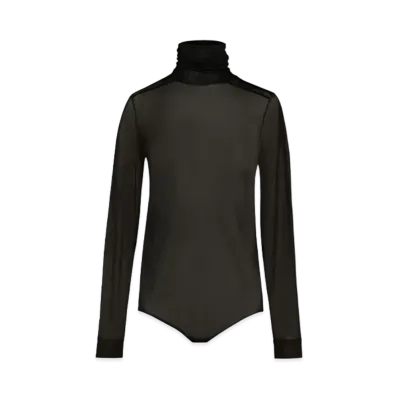 Maison Margiela Women's Viscose Jersey Bodysuit "Black"