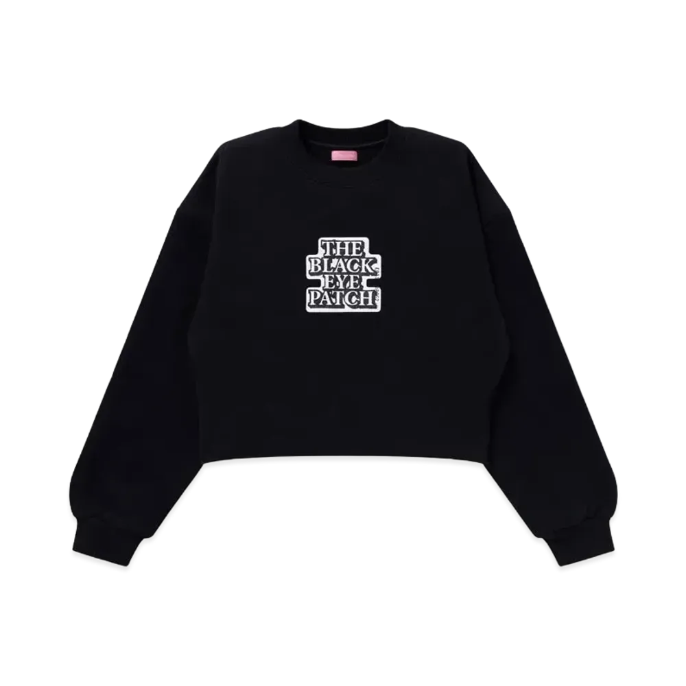 Blackeyepatch OG Label Cropped Crew Sweat "Black"